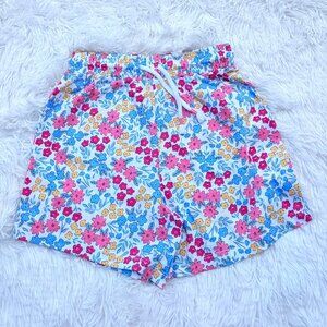 ANKO's Vibrant Elastic Waist Shorts with Colorful Floral Pattern for Summer NWOT